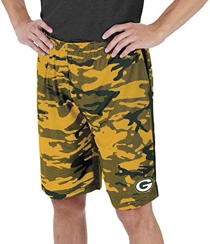 Леки мъжки къси панталони Zubaz NFL с Камуфляжными линии и логото на отбора