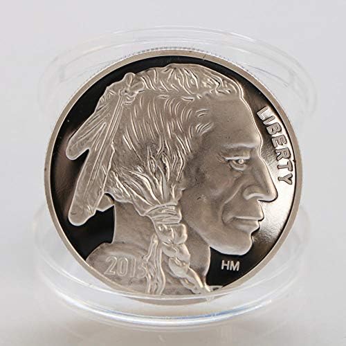 2015 Индийска Монета/Buffalo Coin BU 1 унция.999 сребърно покритие Кръг-Ограничена доставка американски монети американски продукции