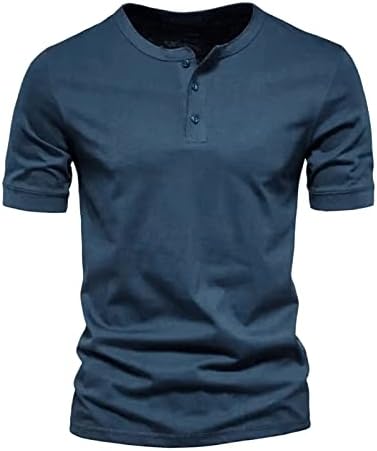 Летни мъжки Ризи, Мъжка Лятна Мода Проста Тениска копчета С Къс Ръкав на Горната Блуза, Нашата Най-Удобна Тениска