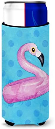 Caroline's Treasures BB8256TBC Flamingo Floaty Синьо На Точки За Обнимашек за Високи Момчета, Калъф за Обнимашек с охлаждащ ръкав, Може
