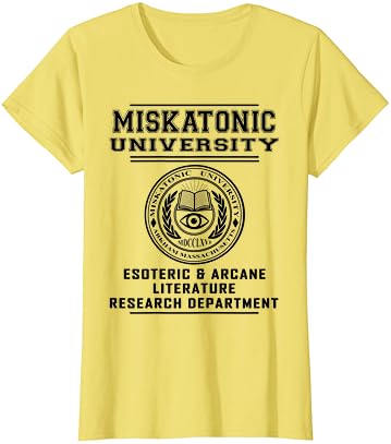 Тениска отдел на езотерична литература Мискатоникского университет