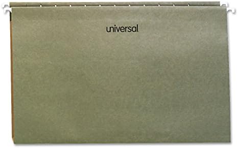 Универсални висящи папки с 1-инчов кутия на дъното на разрешения размер, зелени, 25 / BX (UNV14151)