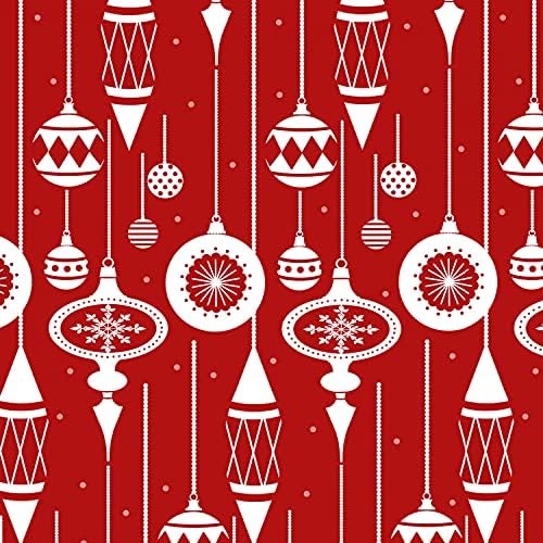 Празнична песен - Скандинавска Коледна плат Nordic - Червено-сив празнична плат - Henry Glass Fabrics - Пакет от 11 Дебели четвърти,