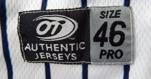 2021 Syracuse Метс 11 Използван В Играта Бяла Риза Солено Картофи 122 - Използваните В играта Тениски MLB