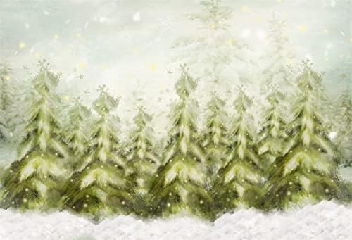 7X5ft Коледно Дърво фонове Коледна Страна на Чудесата Фон Снежинка Сцена за Фотосесия Подпори за Деца от Новородено Подпори за Фотосесия