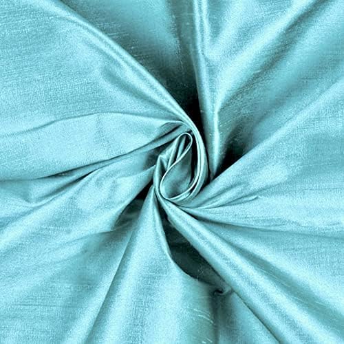 Коприна тъкани Crystal Aqua Лъскава Shantung Satin by The Yard за сватбени/Булчински рокли, ризи, облицовки, декорации за партита, костюми,
