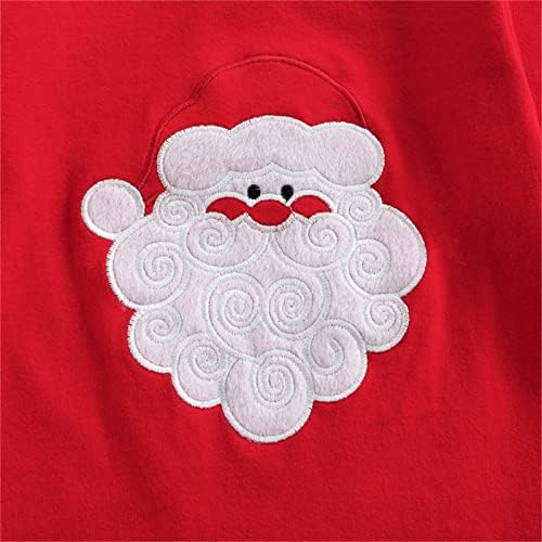 Децата, Момчета И Момичета Коледна Hoody Карикатура На Дядо Бродерия Пуловер Памук С Дълъг Ръкав Коледни Ежедневни Блузи