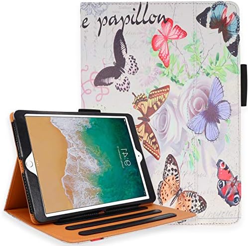 Калъф NEWQIANG за iPad Air 3, iPad Pro 10.5 с държач за моливи - Многоугловая поставка, каишка за ръка, автоматичен режим на заспиване