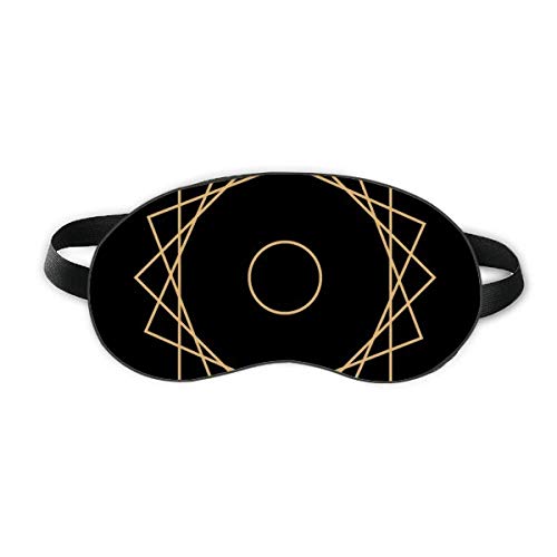 Форма на Модел Геометричен Символ на Защита За очите По време на Сън Мека Нощна Превръзка На Очите на Сивата чанта за Носене