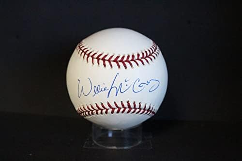Уили Маккови Подписа Бейзболен Автограф Auto PSA/DNA AM48619 - Бейзболни топки с Автографи