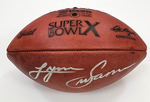Лин Суон С Автограф на Питсбърг Стийлърс Super Bowl X Game Футболен Свидетел на Бекет - Футболни топки С Автографи
